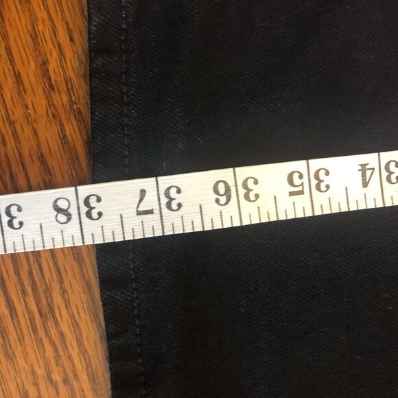 Old Navy The Sky-Hi Straight Extra High Rise Jean Women's Size 12 Black 5-Pocket - Picture 6 of 7